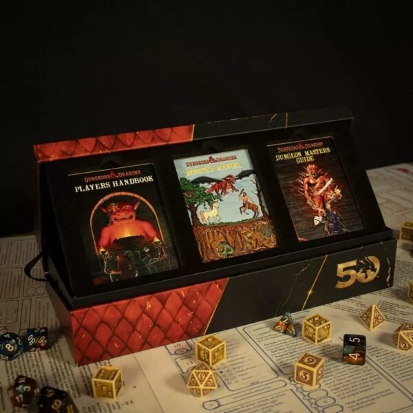 Edición limitada del 50.º aniversario de Dungeons & Dragons, juego de lingotes con portada de libro de la 1.ª edición - Imagen 5