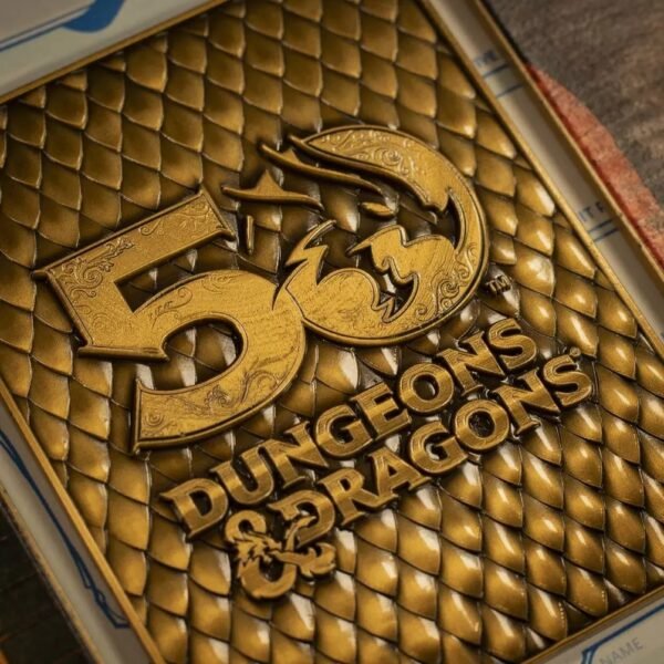 Edición limitada del 50.º aniversario de Dungeons & Dragons, juego de lingotes con portada de libro de la 1.ª edición - Imagen 2